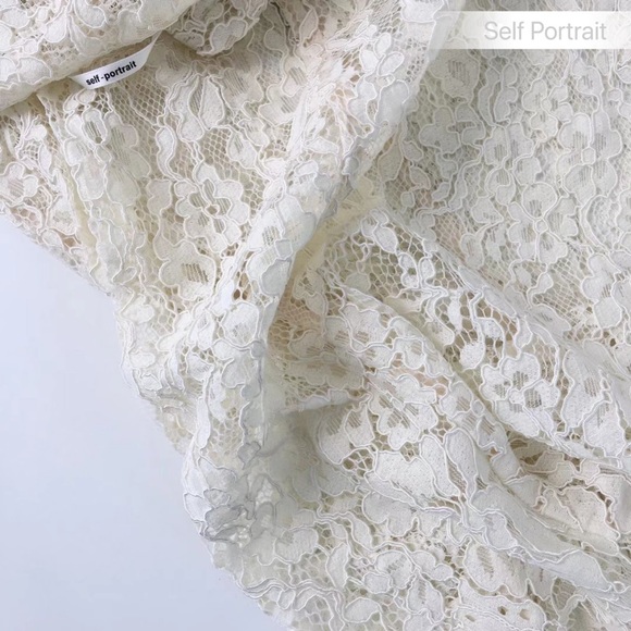 Self Portrait Camellia dress crystal lace UK8 - Picture 14 of 16